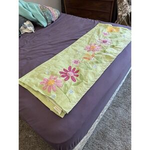 Pottery Barn‎ Floral Green Valances (2)